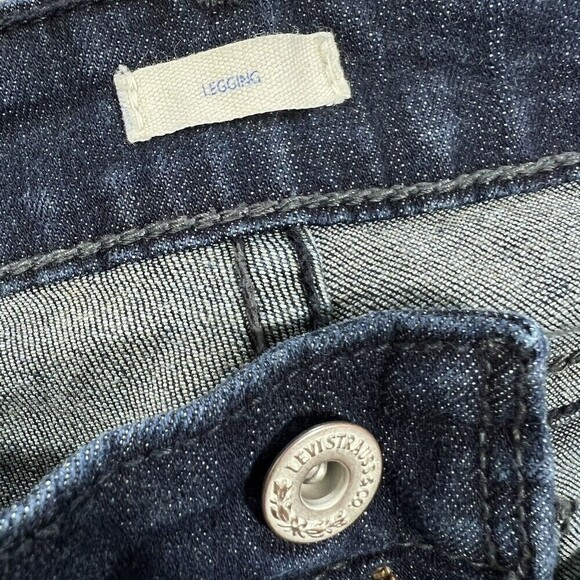 Levi Strauss & Co Legging Stretch Skinny Dark Wash Jean Size W27 - Picture 5 of 10
